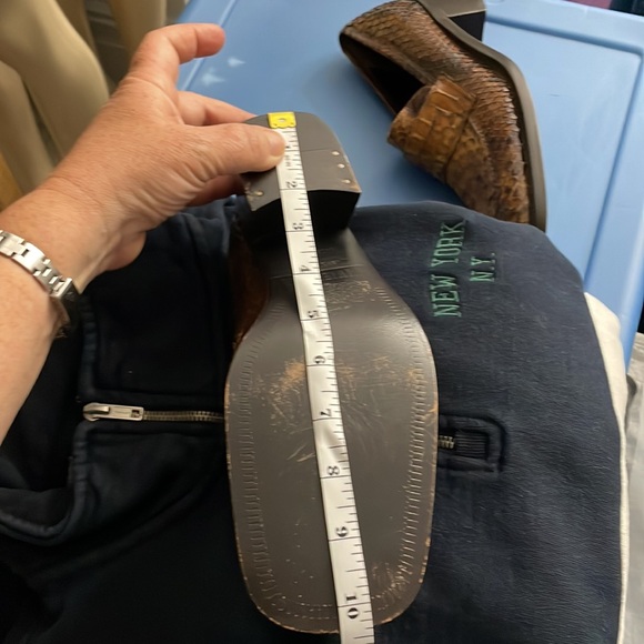 Python square toe ,  2 inc heel made in Italy all leather - Picture 6 of 8